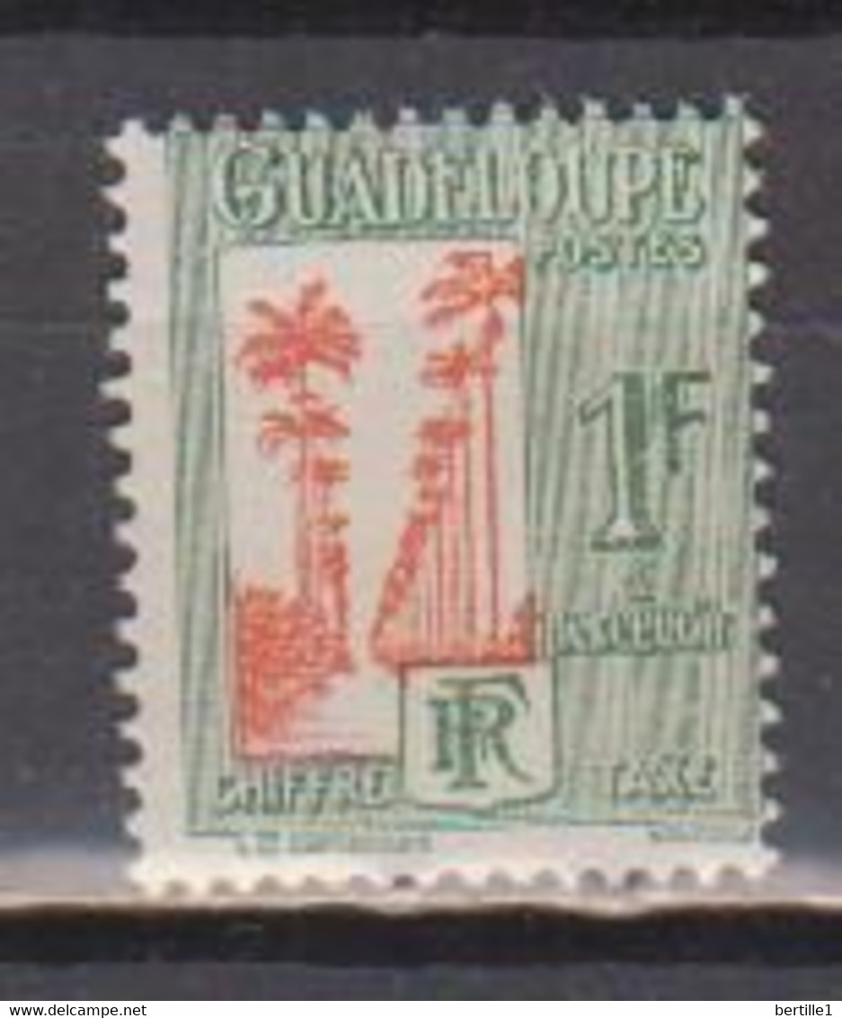 GUADELOUPE        N° YVERT TAXE 35   NEUF SANS CHARNIERES  (NSCH 01/ 30  ) - Timbres-taxe