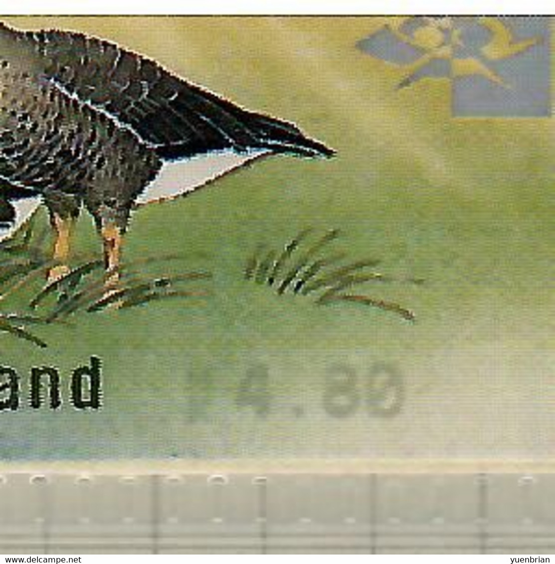 Finland 2001, Bird, Birds, Geese, ATM, 1v With Receipt, MK4.80, MNH** - Oies