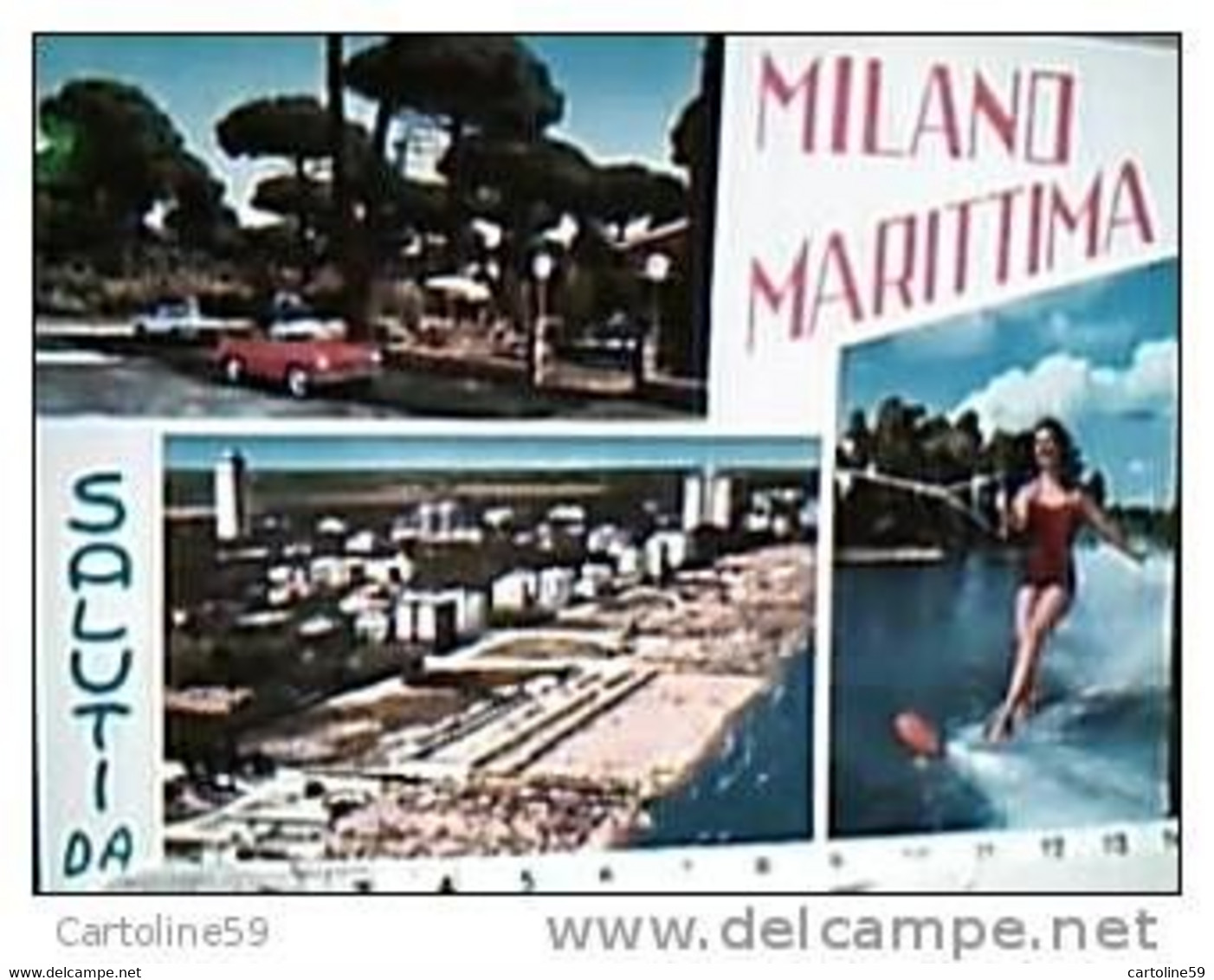 MILANO MARITTIMA SCI NAUTICO RAGAZZA VB1966 X ESTERO 55 L Michelang JC6578 - Sci Nautico