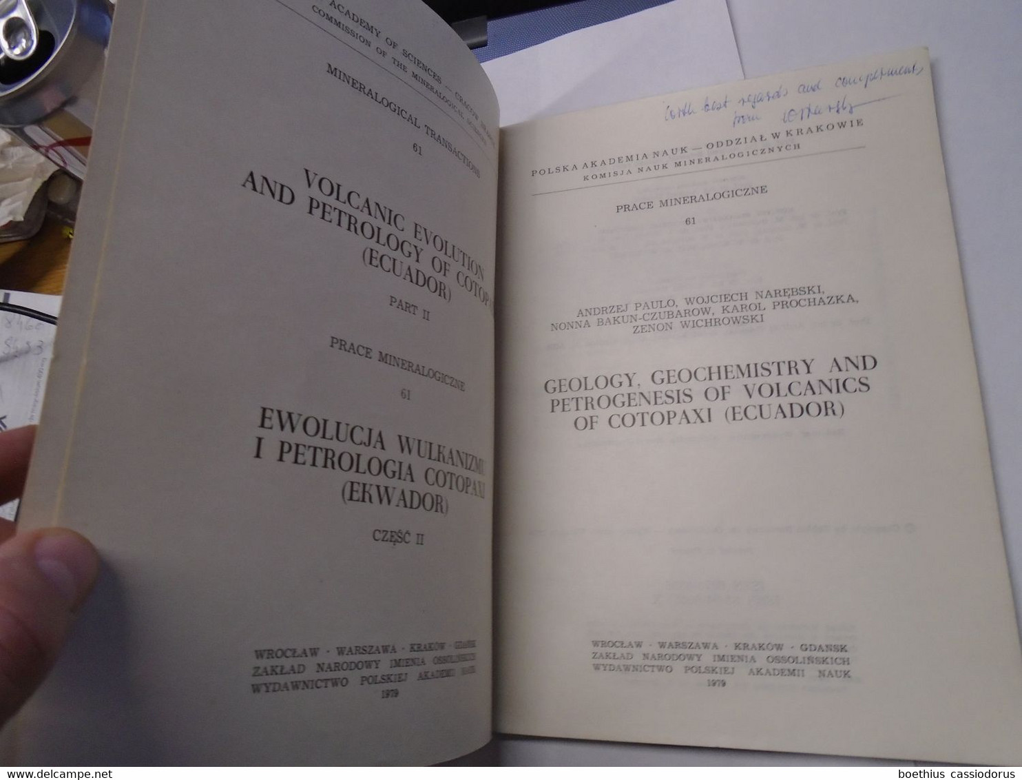 GEOLOGY GEOCHEMISTRY & PETROGENESIS OF VOLCANICS OF COTOPAXI ECUADOR PAULO NAREBSKI BAKUN-CZUBAROW PROCHAZKA WICHROWSKI - Geología