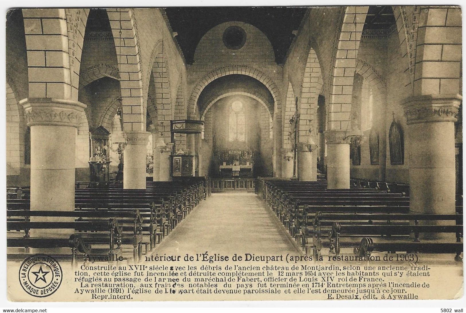 AYWAILLE-DIEUPART : Intérieur De L'église - Aywaille