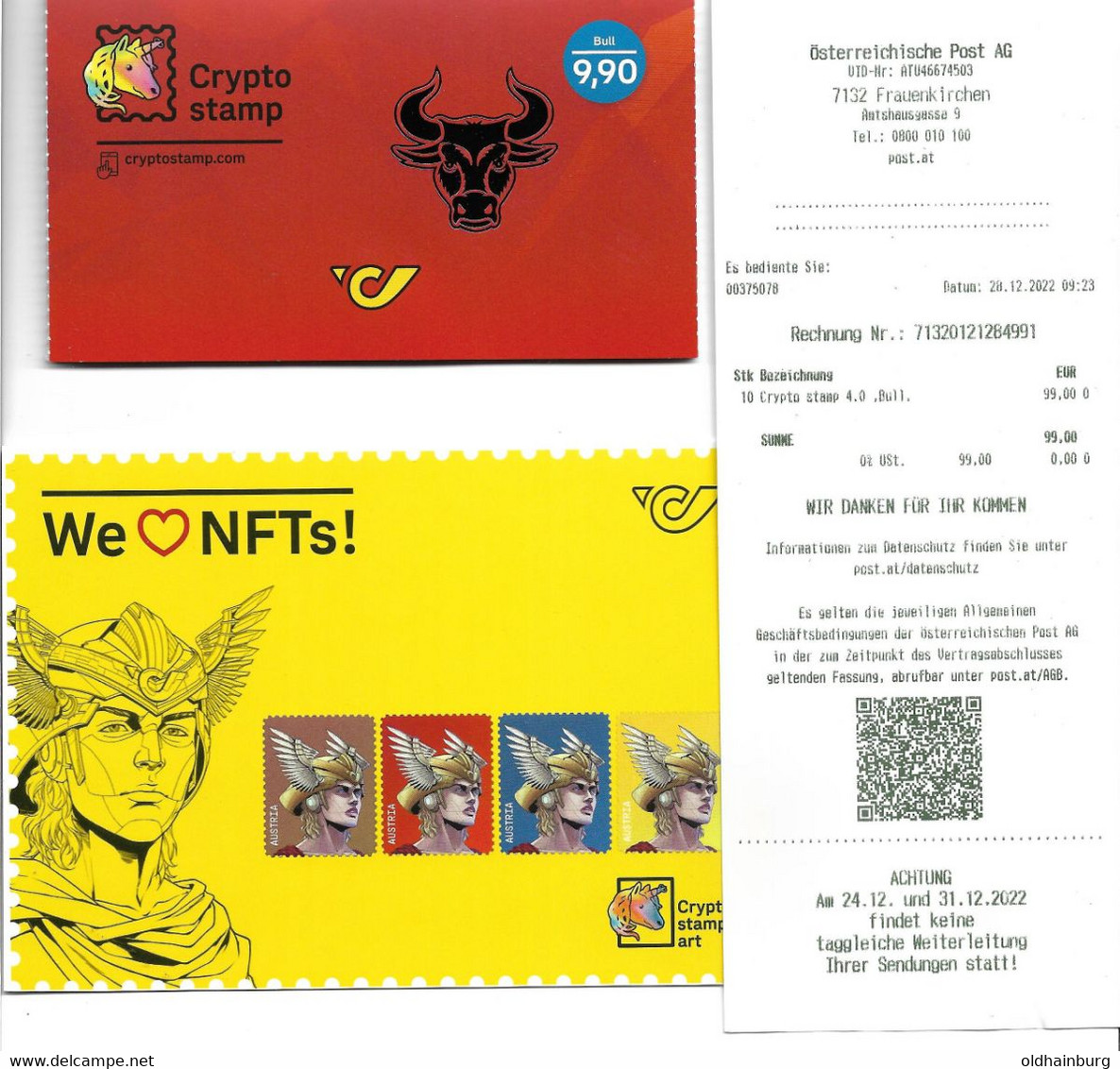 4131b: Heimatbeleg 7132 Frauenkirchen, Crypto- Stamp O, Registered Letter (mit Extras Lt. Scan) - Covers & Documents