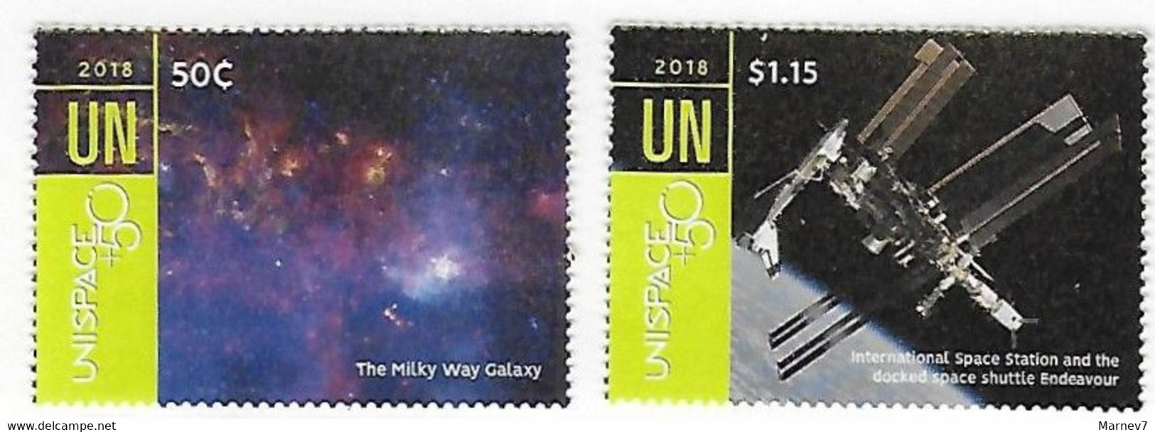 Nations Unies - ONU - 2018 - New York - Yvert** 1604 - 1605 - UNISPACE + 50 - - Covers & Documents