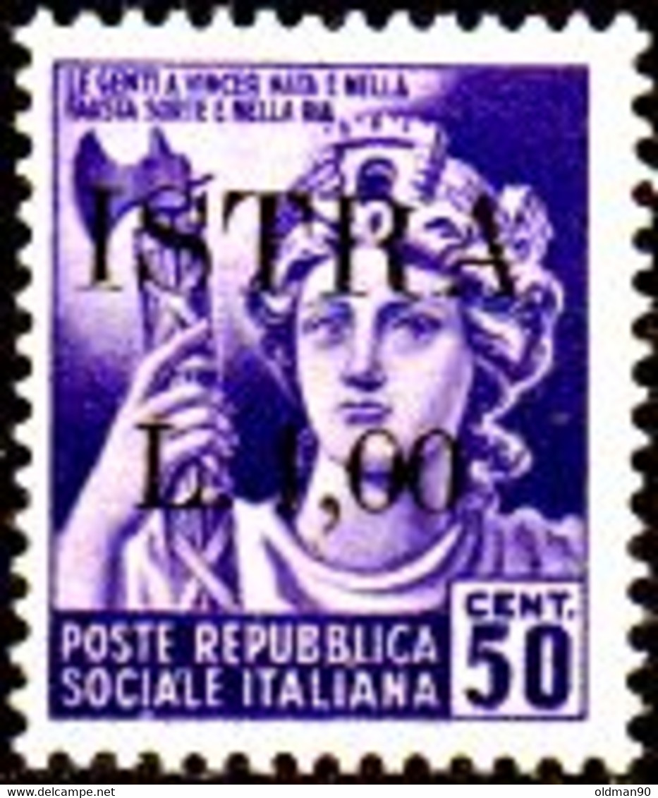 Italy -A865- Yugoslav Occupation - Istria 1945 (+) LH - Quality To Your Opinion. - Jugoslawische Bes.: Istrien