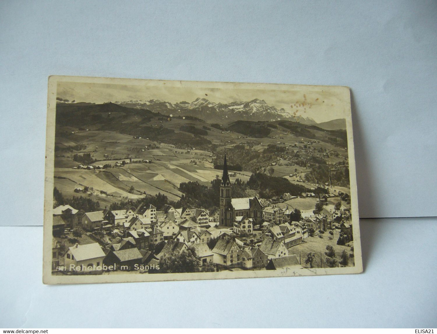 REHETOBEL M SANPHS  SUISSE HELVETIA CANTON  APPENZELL AUSSERRHODEN EXTERIEURES CPA 1928 - Rehetobel