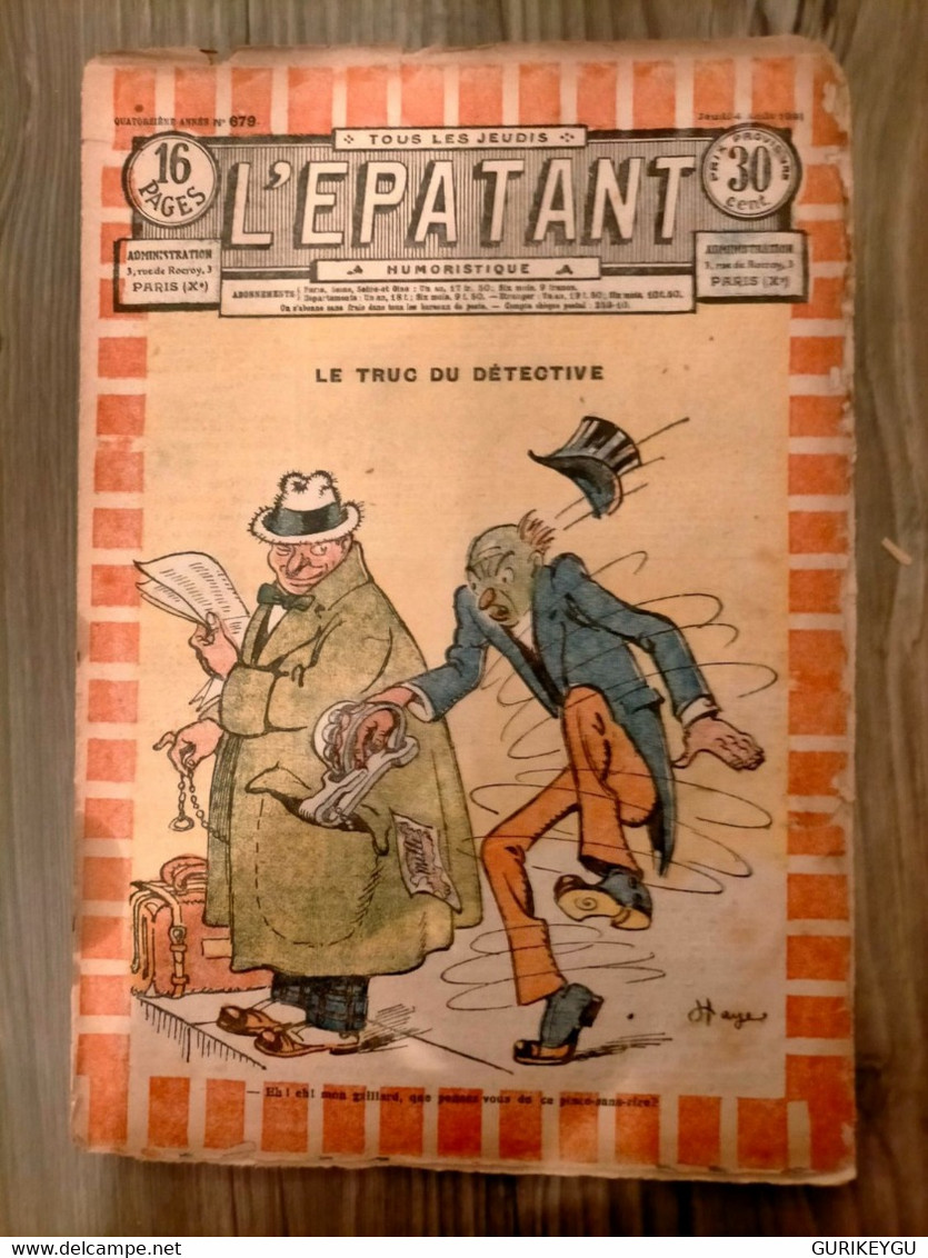 L'épatant N° 679   LES PIEDS NICKELES     FORTON  04/08/1921 - Pieds Nickelés, Les