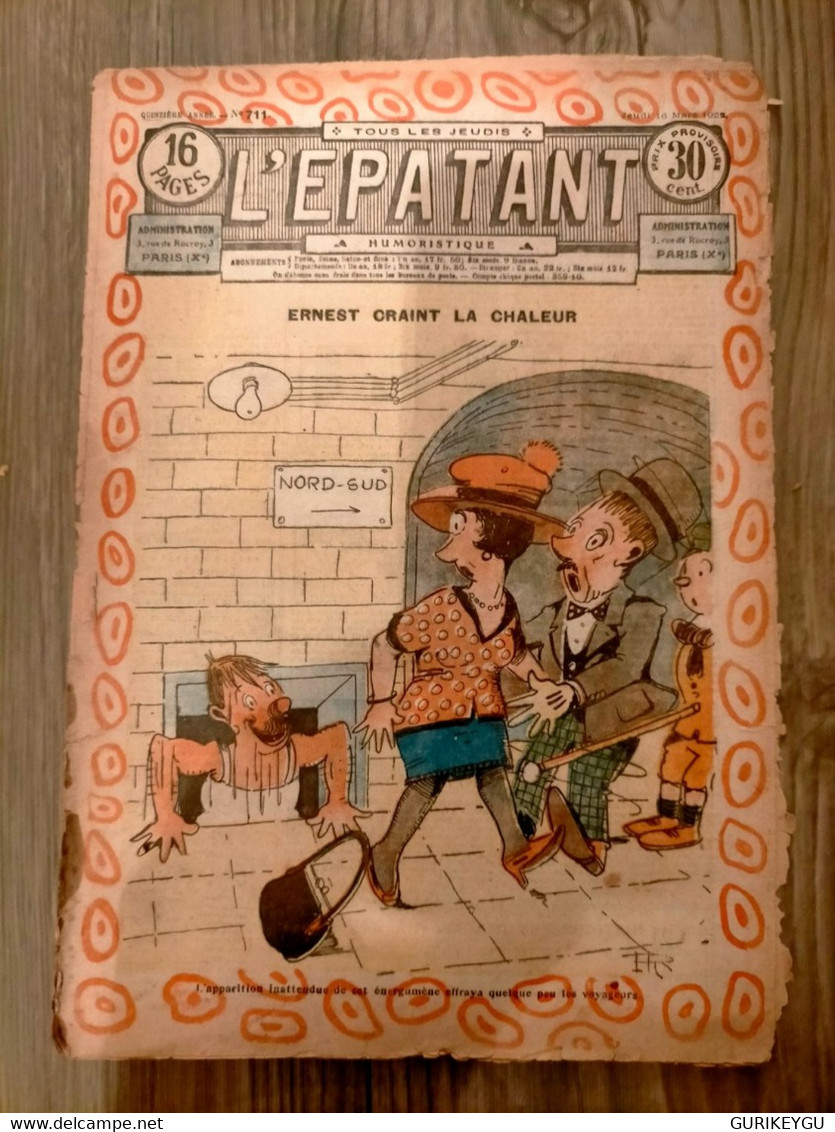 L'épatant N° 711   LES PIEDS NICKELES     FORTON  16/03/1922 - Pieds Nickelés, Les