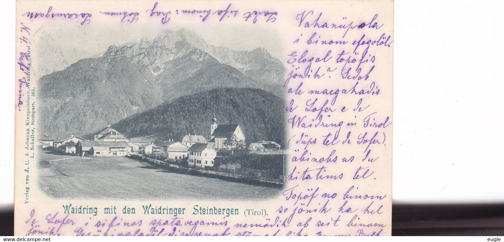 1748/ Waidring Mit Den Waidringer Steinbergen ( Tirol) 1899 - Waidring