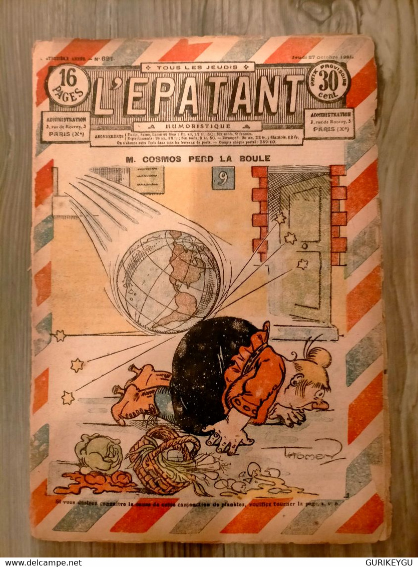 L'épatant N° 691  LES PIEDS NICKELES    FORTON  27/10/1921 - Pieds Nickelés, Les