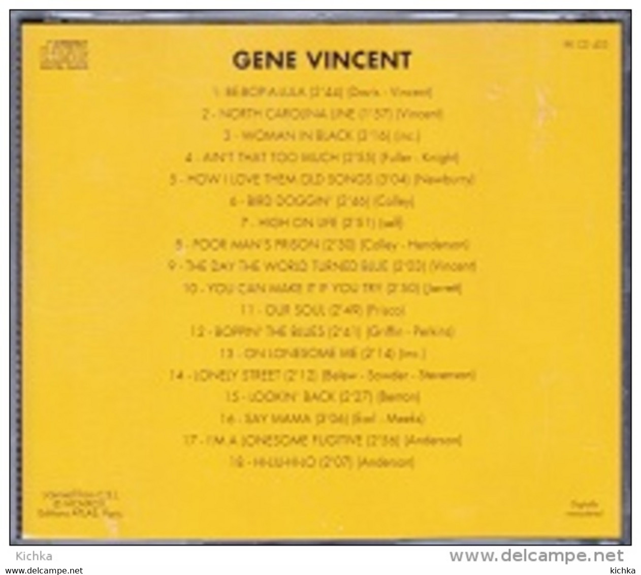 Gene Vincent -Les Génies Du Rock -be-bop-a-lula - Compilaties