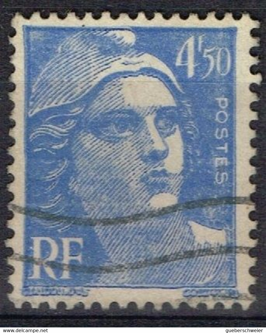 FR VAR 80 - FRANCE N° 718 A Obl. Marianne De Gandon Variété Lettres GANDON évidées - Oblitérés