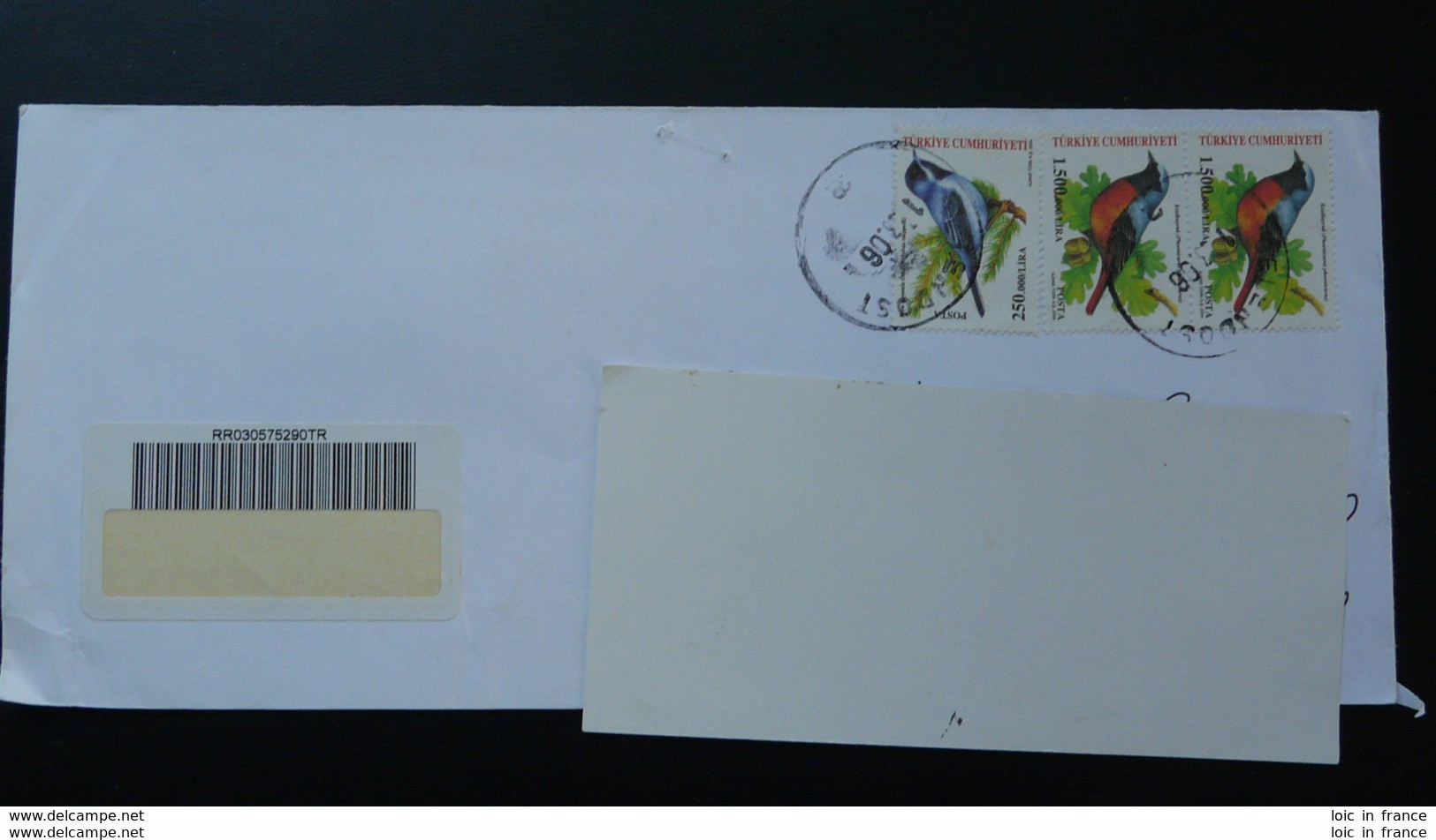 Lettre Recommandée Registered Cover Oiseau Bird Gelendost Turquie Turkey 2006 - Mechanical Postmarks (Advertisement)