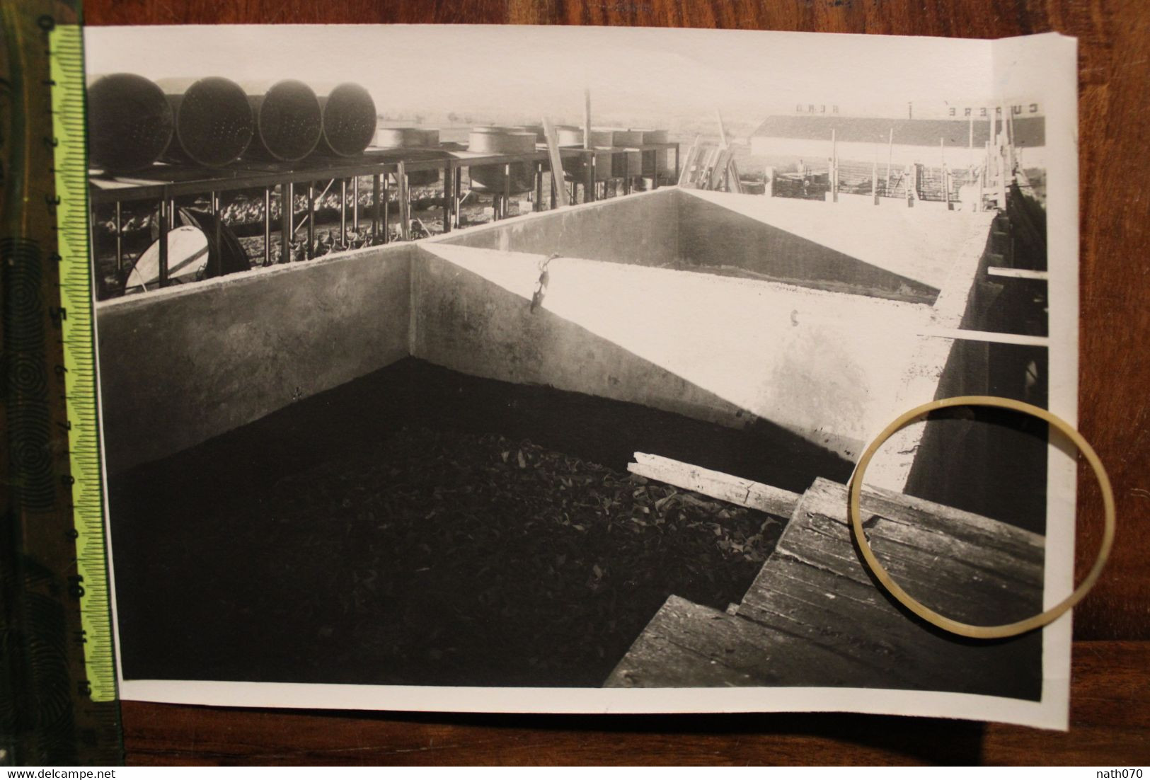 1928 Muizon (Marne) Usine RENO caoutchouc récupéré Lot de 6 photos dont ouvrières + carton permis de visiter Rare lot !