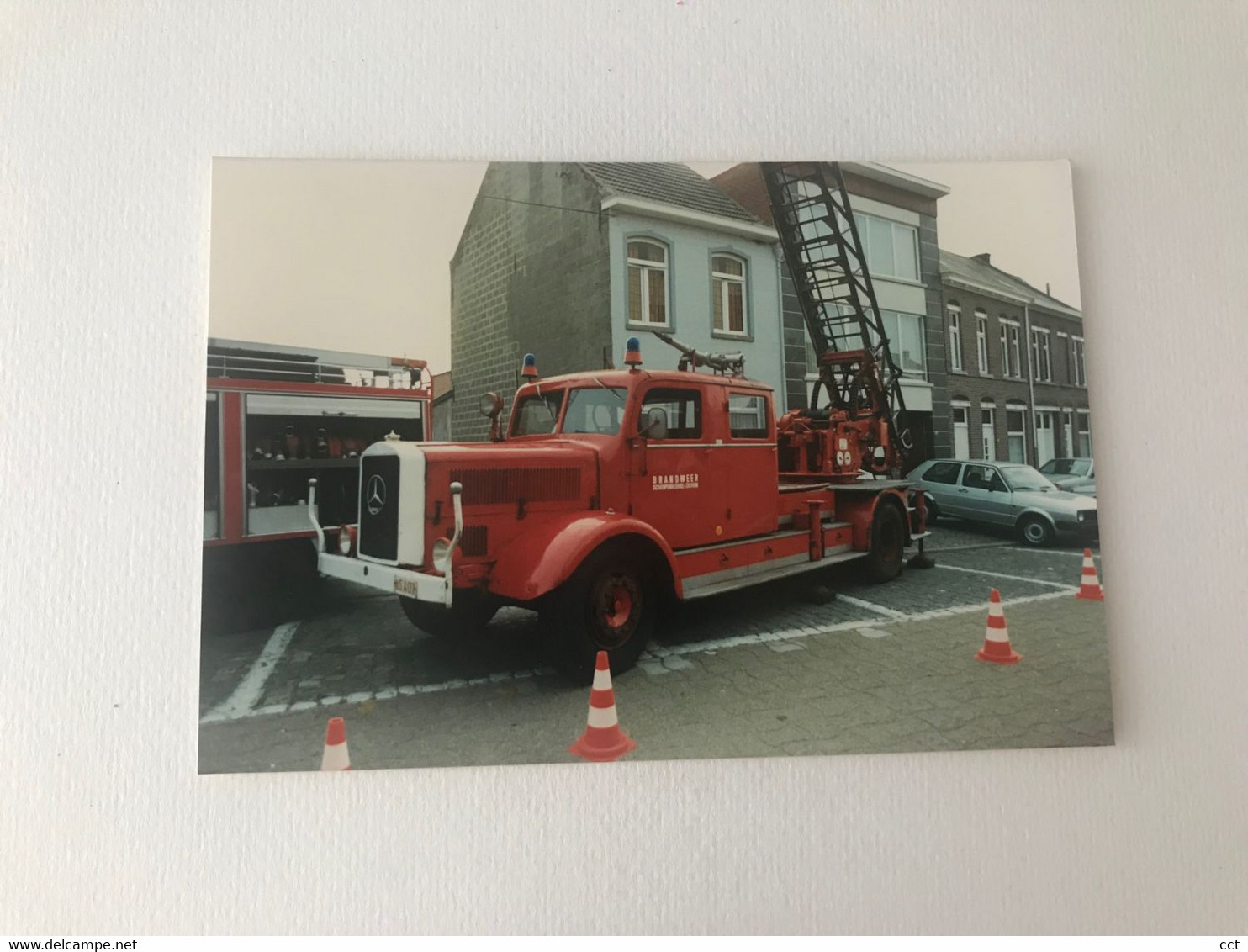 Scherpenheuvel-Zichem    FOTO  Brandweer   (Mercedes - 1986)    BRANDWEER POMPIERS - Scherpenheuvel-Zichem