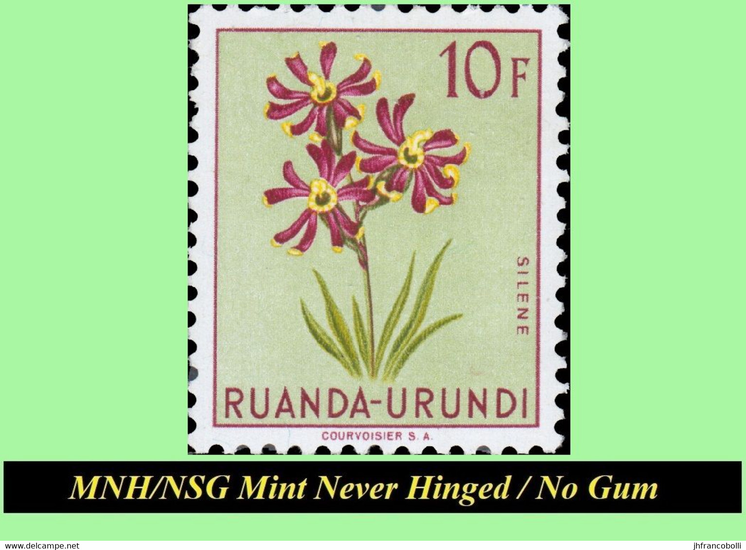 1953 ** RUANDA-URUNDI RU 177/195 MNH/NSG TROPICAL FLOWERS SET  ( X 19 Stamps ) [ NO GUM ] - Neufs