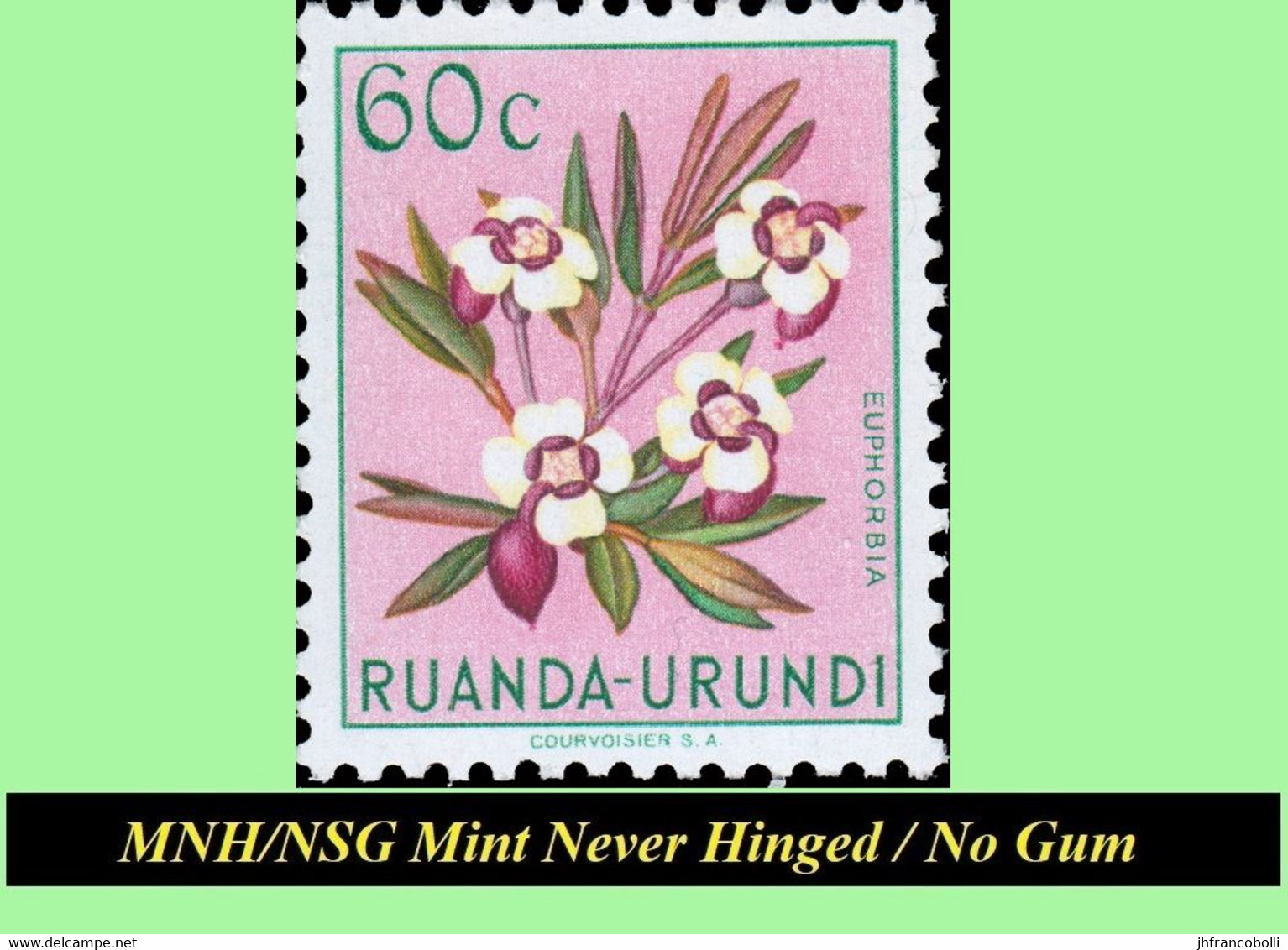 1953 ** RUANDA-URUNDI RU 177/195 MNH/NSG TROPICAL FLOWERS SET  ( x 19 stamps ) [ NO GUM ]