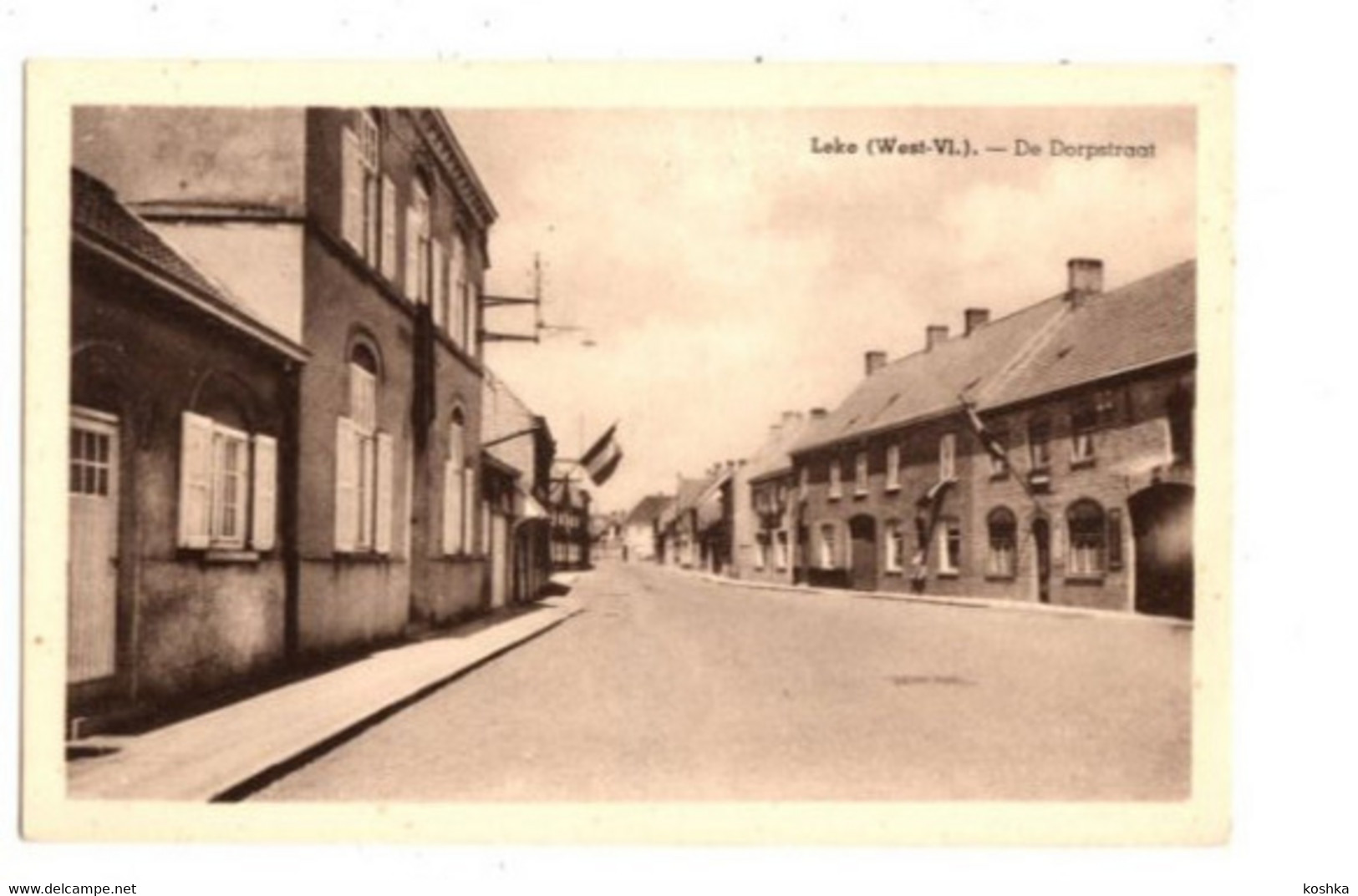 LEKE - Dorpstraat - Niet Verzonden - Uitgave : Kruidenier J. Allary Desender - Diksmuide