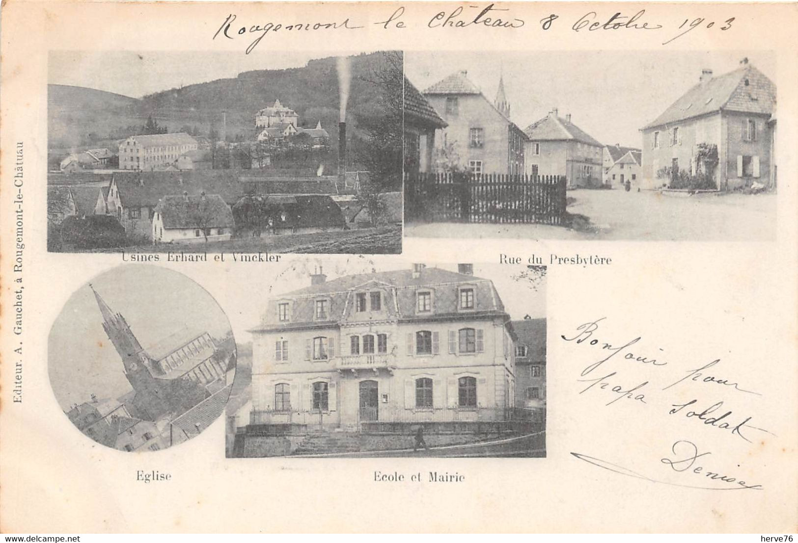 ROUGEMONT LE CHATEAU - Multivues  - 1903 - Rougemont-le-Château