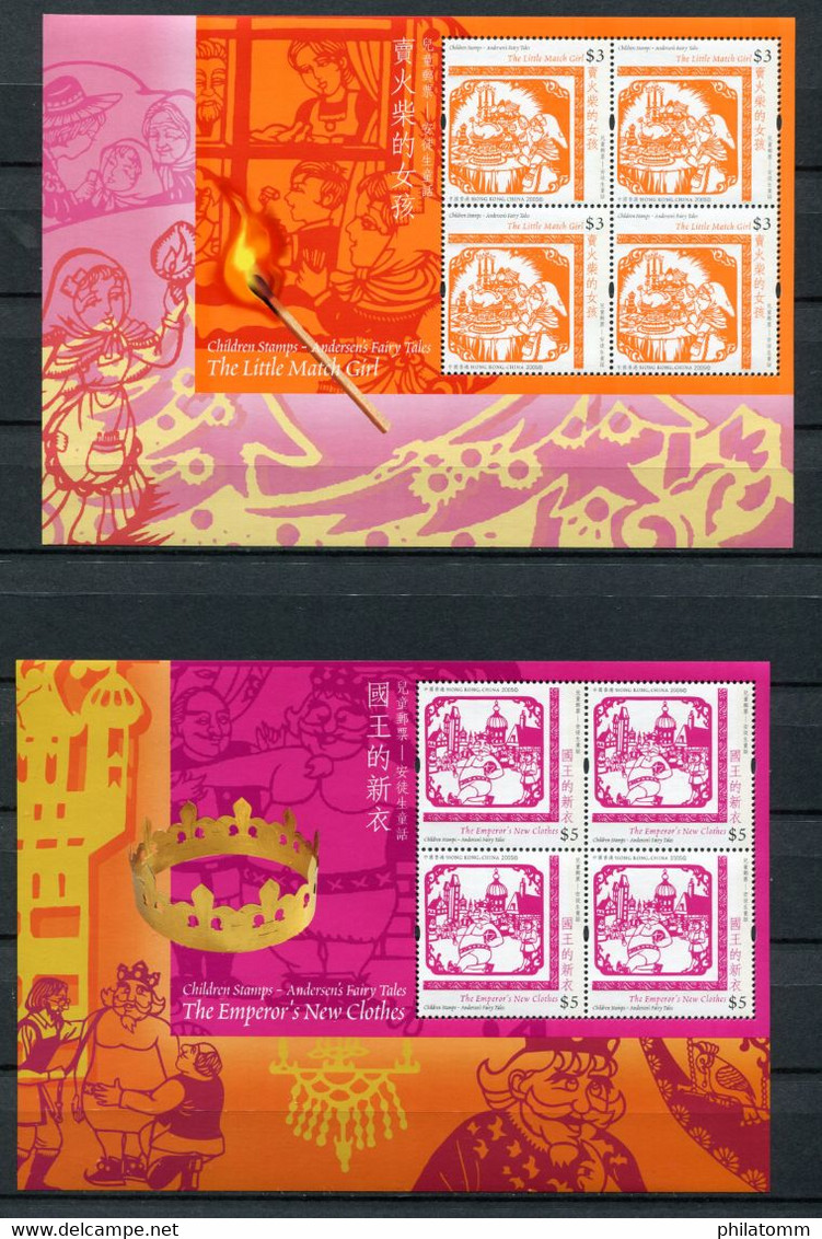 Hong Kong - Block Nr. 139 / 142 - "200. Geburtstag Von Hans Christian Andersen" ** / MNH (aus Dem Jahr 2005) - Blocks & Kleinbögen