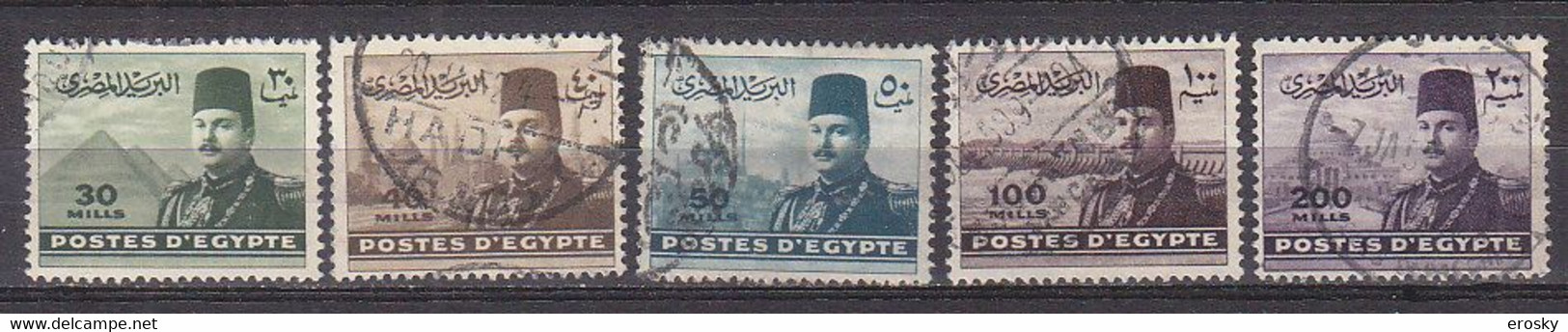 A0516 - EGYPTE EGYPT Yv N°256/60 - Used Stamps