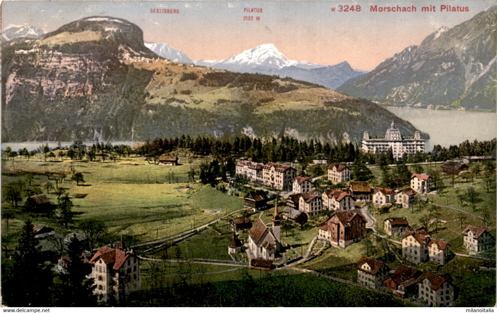 Morschach Mit Pilatus (3248) * 5. 3. 1913 - Morschach