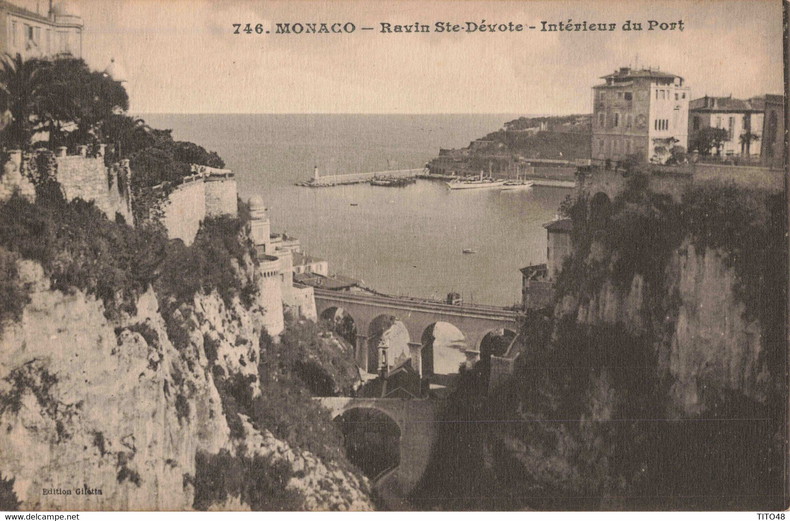 FRANCE - MONACO - Ravin Ste-Dévote - Intérieur Du Port - Hafen