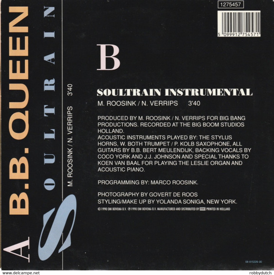 *7" *  B.B. QUEEN - SOULTRAIN (Europe 1990 EX!!) - Soul - R&B