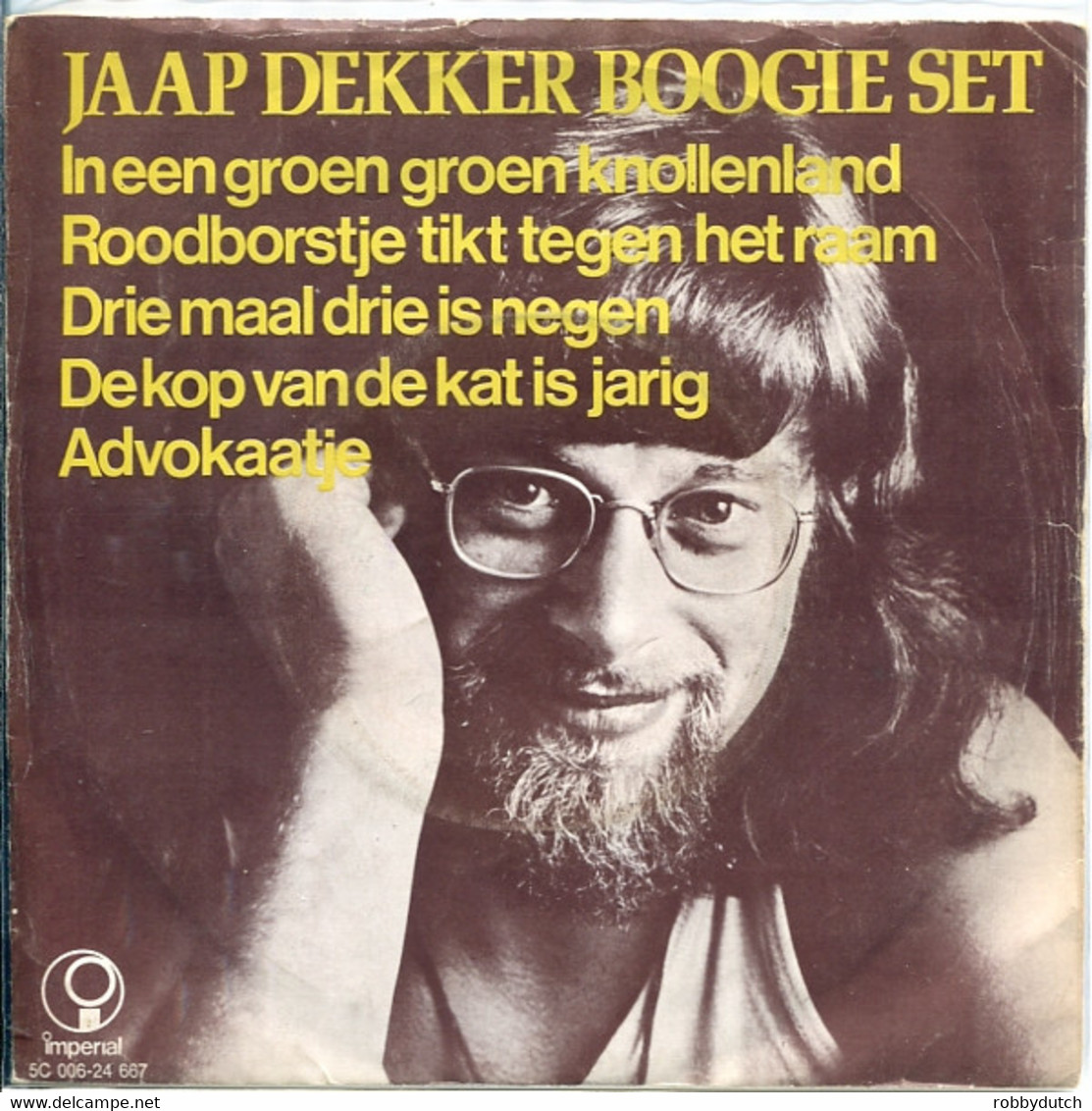 *7" *  JAAP DEKKER BOOGIE SET - IN EEN GROEN GROEN KNOLLENLAND (Holland 1972) - Strumentali