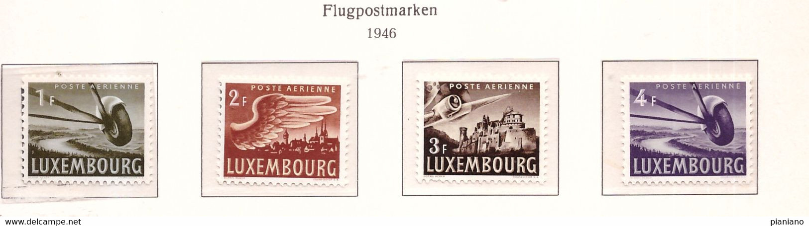PIA - LUSSEMBURGO - 1946 :  Serie Ordinaria  - (Yv  P.A. 7-15) - Unused Stamps