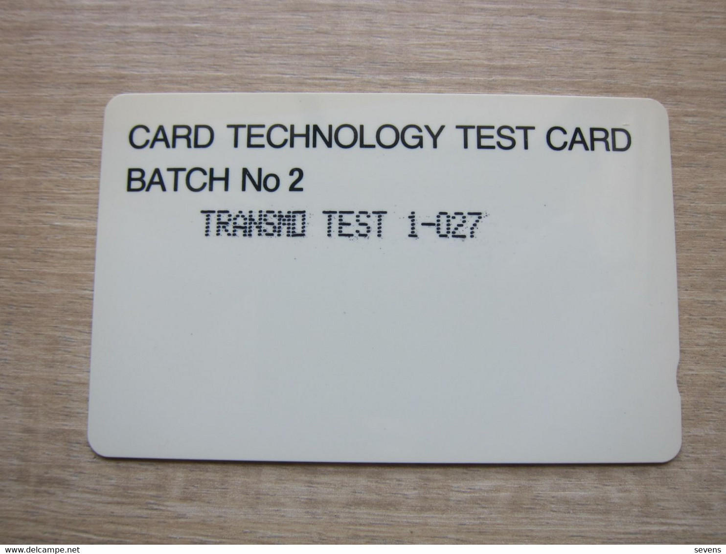 GPT Card Technology Test Card, Batch No.2, Transmo Test 1-027 - [ 8] Firmeneigene Ausgaben