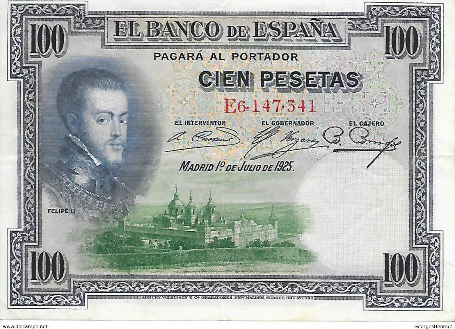 Espagne - 100 Pesetas - 1/7/1925 - (69a) - 100 Peseten