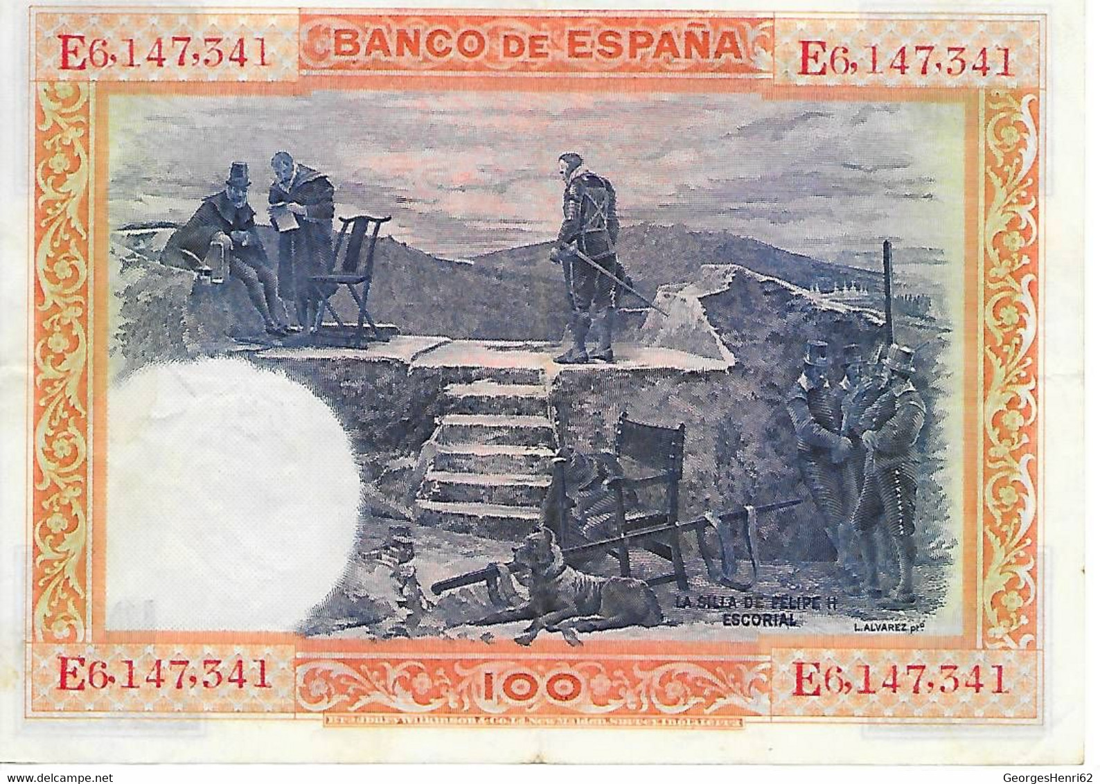 Espagne - 100 Pesetas - 1/7/1925 - (69a) - 100 Peseten