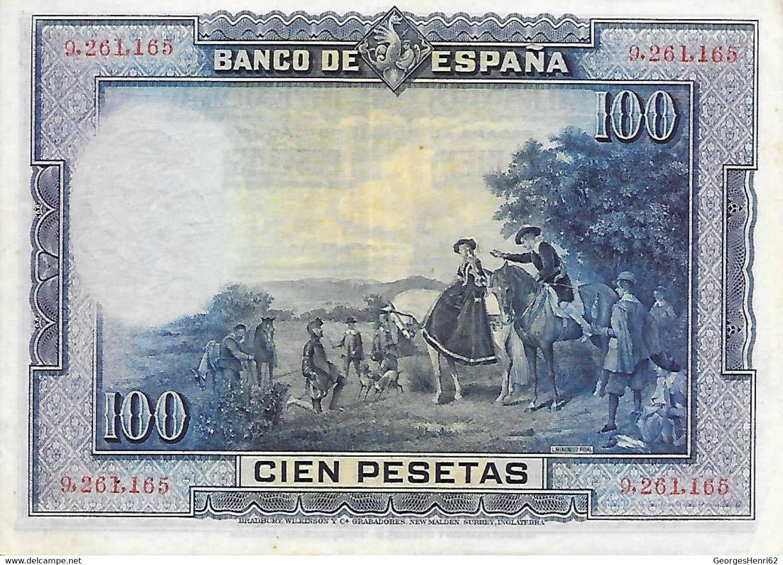 Espagne - 100 Pesetas - 15/8/1928 - (76) - 100 Pesetas