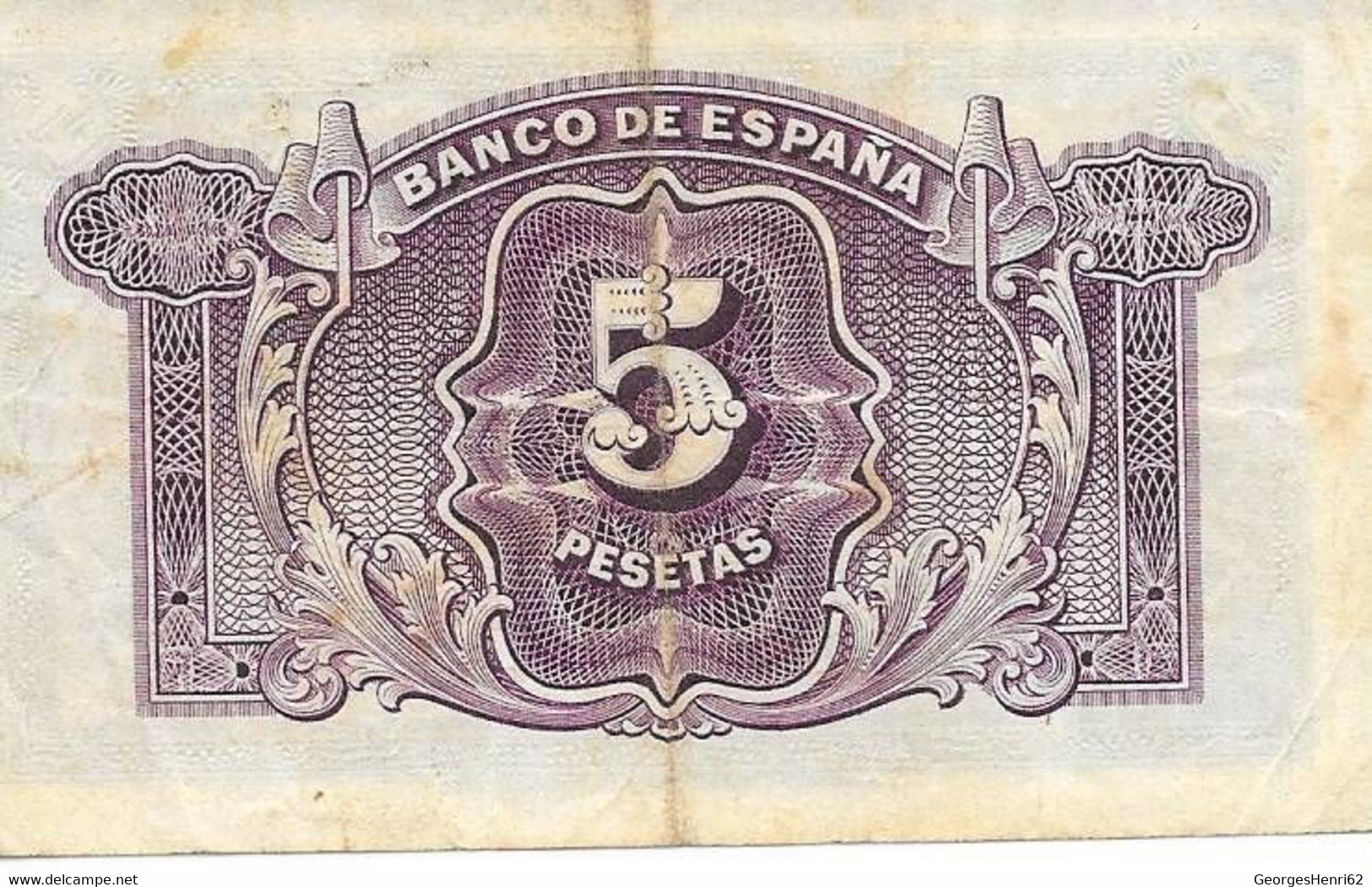 Espagne - 5 Pesetas - 1935 - (85) - 5 Pesetas