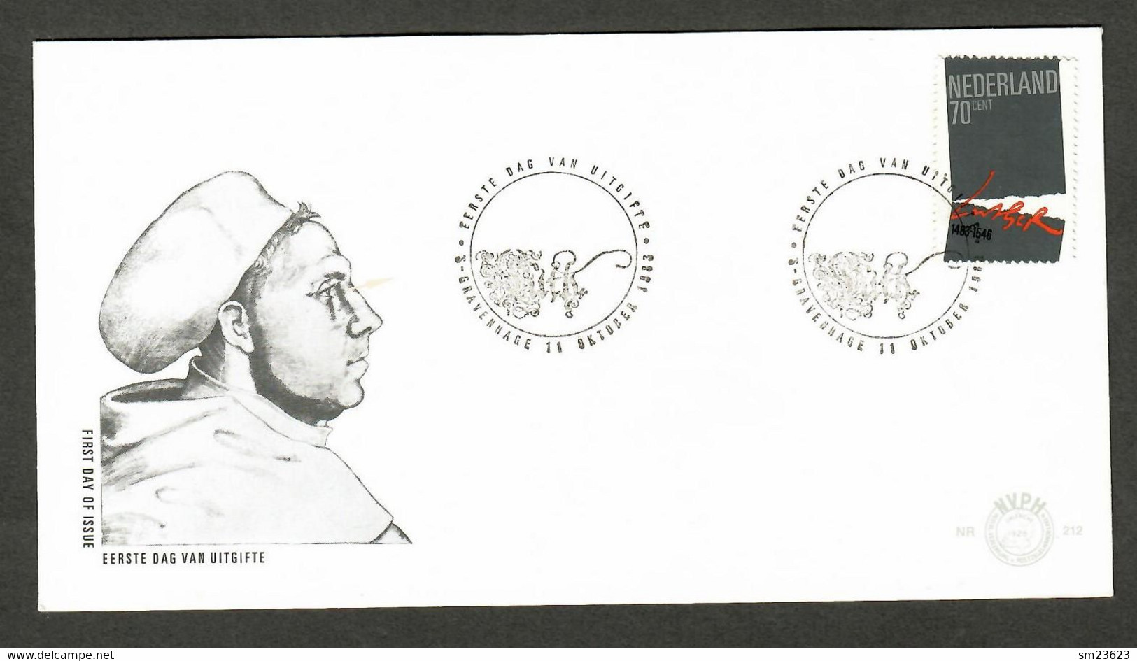 Holland / Nederland  1983  Mi.Nr. 1240 , 500. Geburtstag Von Martin Luther - FDC Gravenhage 11 Oktober 1983 - Theologians