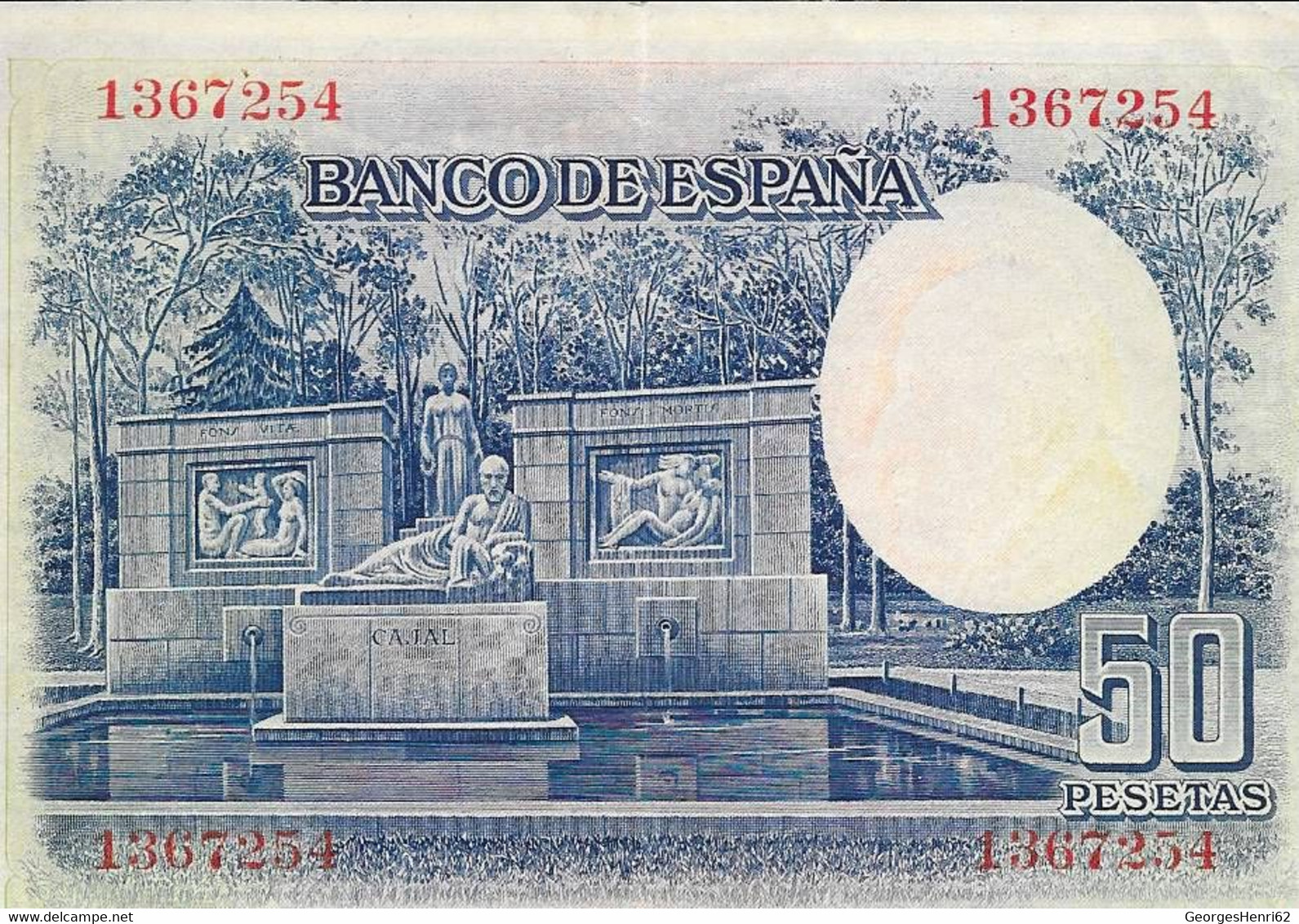 Espagne - 50 Pesetas - 1935 - (88) - 50 Peseten