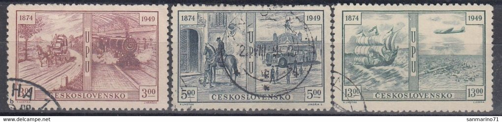 CZECHOSLOVAKIA 572-574,used - Poste