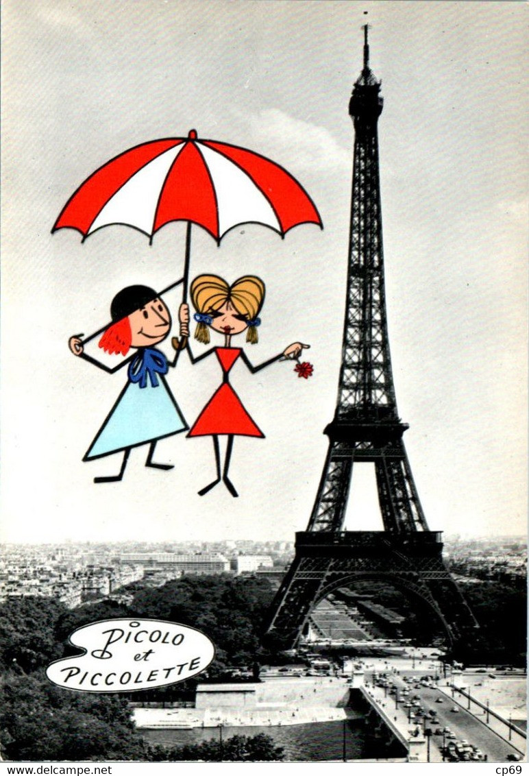 Picolo & Piccolette Télévision Courte Série TV Jean Image RTF Société ORTF Année 1950 Env. Picolo à La Tour Eiffel 电视 - TV Series