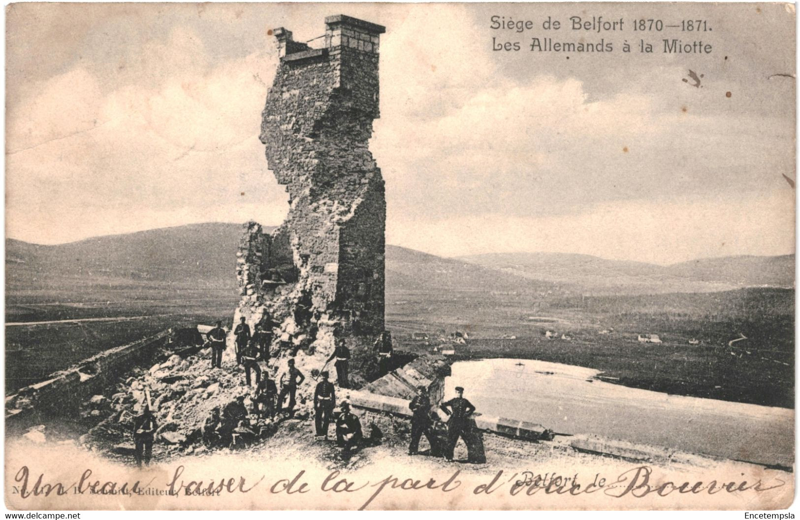 CPA Carte Postale France Territoire De Belfort  Les Allemands à La Motte  1903 VM61216 - Belfort – Siège De Belfort