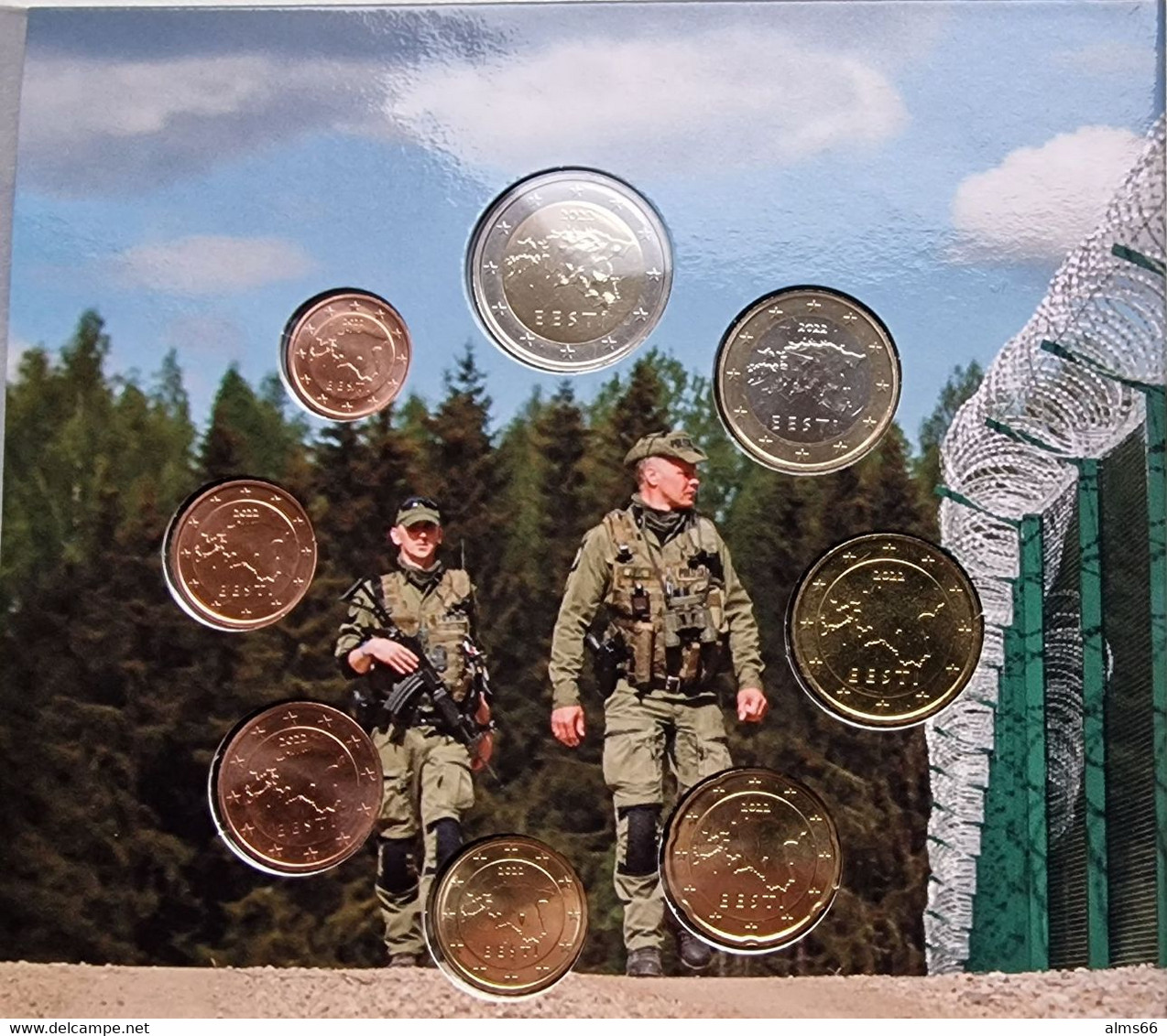 EuroCoins < Estonia > Coins Set 2022 UNC / BU (coffret BU) - Estonia