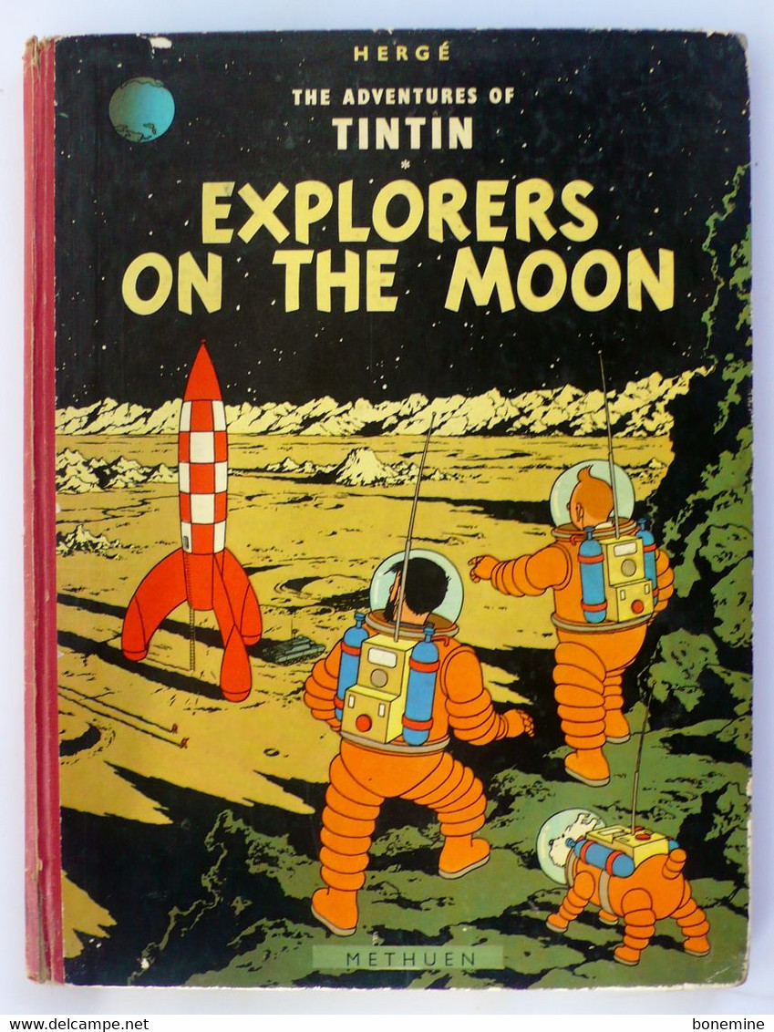 Tintin : Explorers On The Moon - 1ere édition Dos Rond 1959 Methuen - Fumetti Tradotti