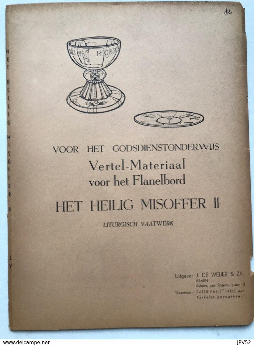 Nr 42 - Godsdienst - Vertel-Materiaal Voor Het Flanelbord - Het Heilig Misoffer II - 1965 - School