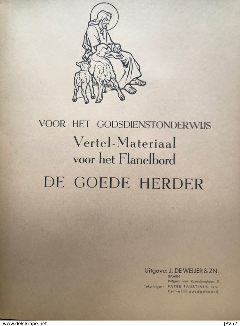 Nr 23 - Godsdienst - Vertel-Materiaal Voor Het Flanelbord - De Goede Herder - 1965 - Scolastici