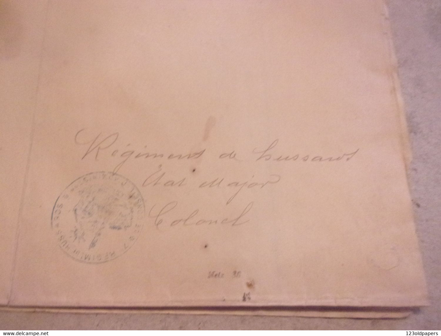♥️ Carte D'état Major Guerre MOSELLE METZ THIONVILLE .. 1886 REGIMENT DE HUSSARD CACHET - Otros & Sin Clasificación