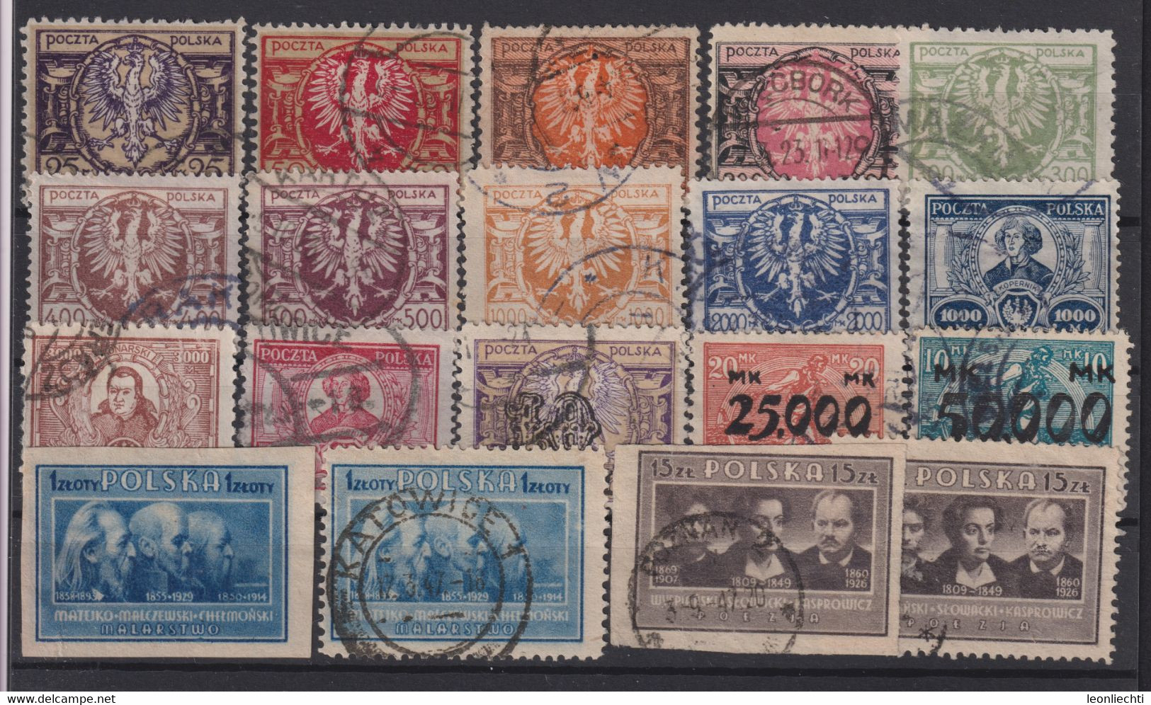 Polen / Polska Lot ° Briefmarken Gestempelt /  Stamps Stamped /  Timbres Oblitérés - Collections