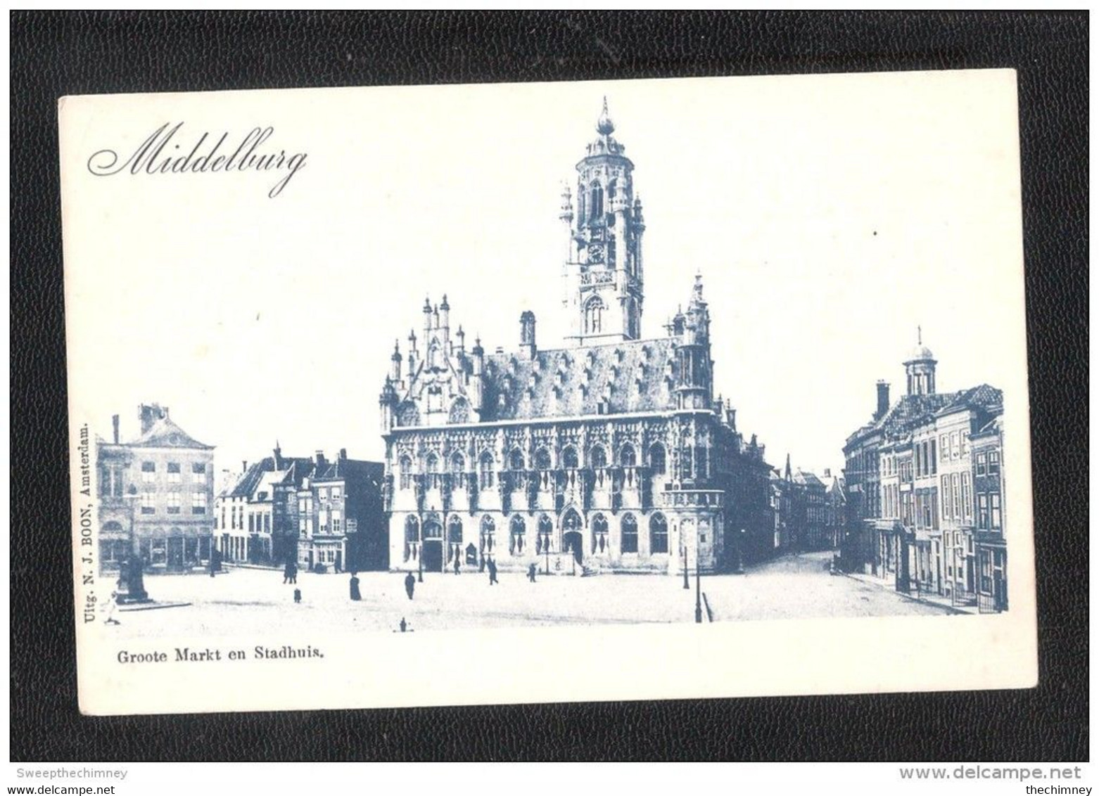 PAYS-BAS MIDDELBURG GROOTE MARKT EN STADHUIS Non écrite.DOS SIMPLE UNDIVIDED BACK Ansichtskarten - Middelburg