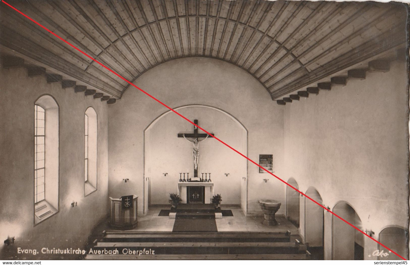 AK Bayern  Auerbach Oberpfalz Evang. Christuskirche Innenansicht - Auerbach