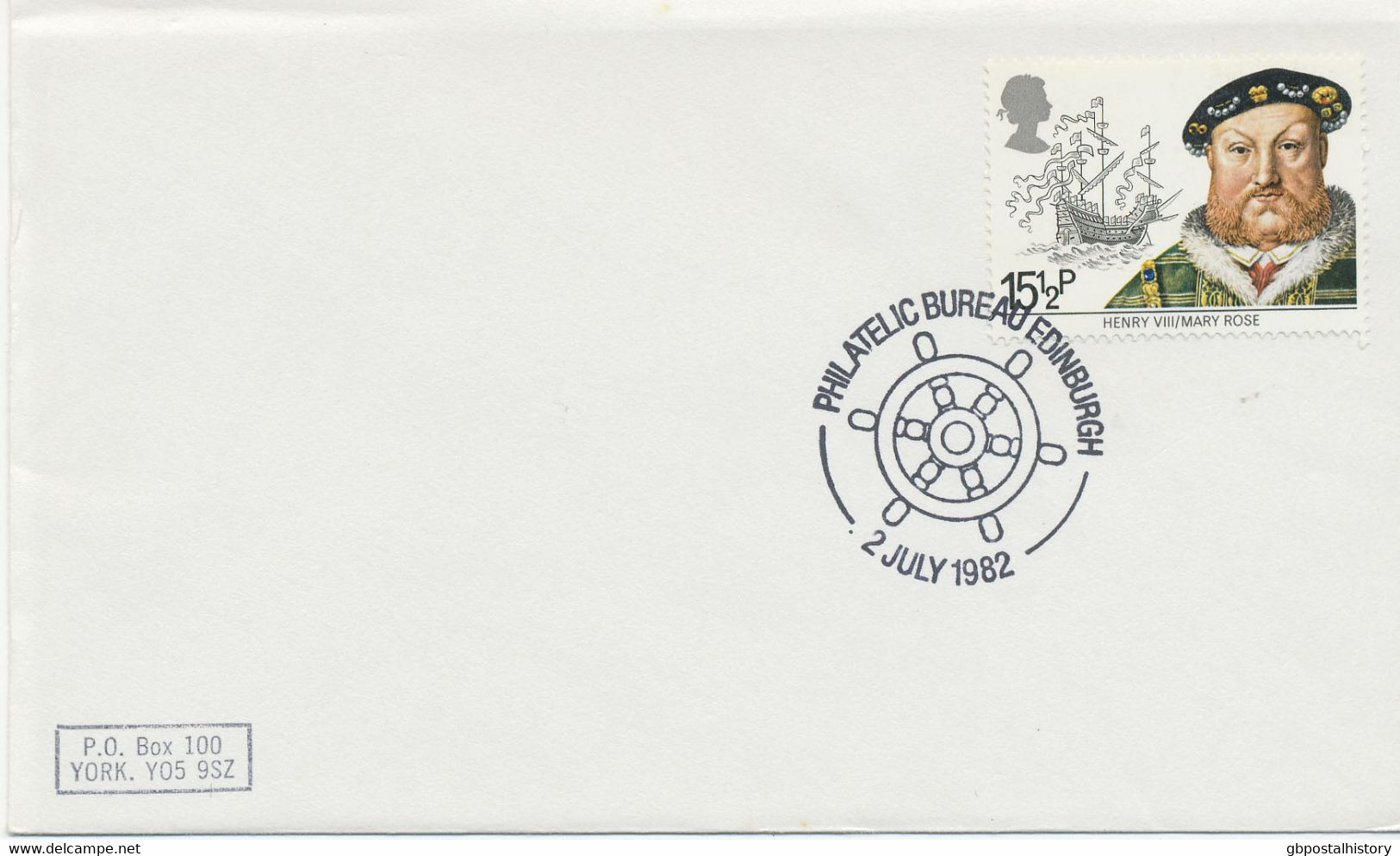 GB SPECIAL EVENT POSTMARKS PHILATELIC BUREAU EDINBURGH - 2 JULY 1982 - Marcofilie