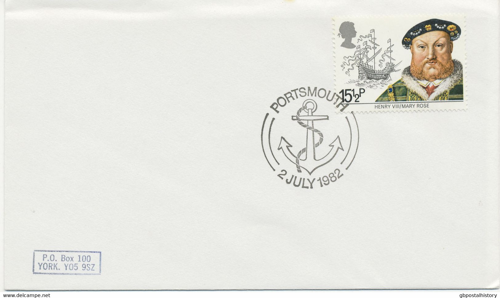 GB SPECIAL EVENT POSTMARKS PORTSMOUTH - 2 JULY 1982 - Storia Postale