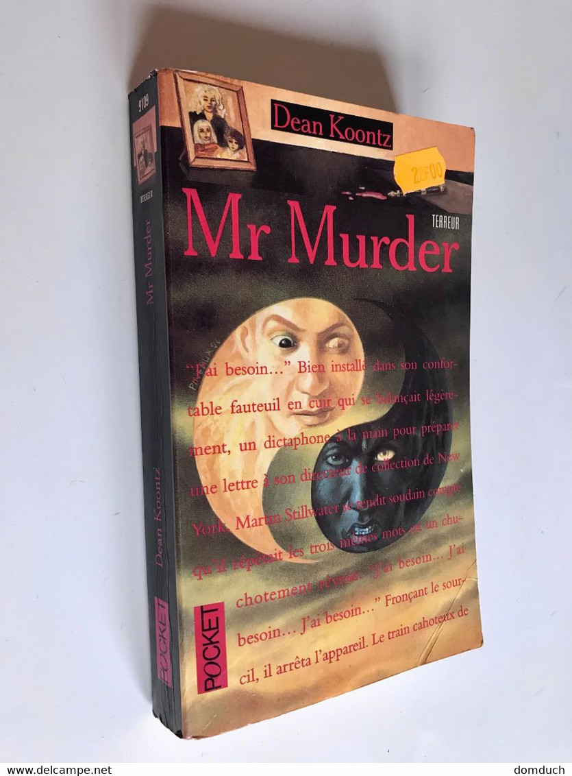 POCKET TERREUR N° 9109    Mr MURDER    Dean KOONTZ    477 Pages 1996 - Toverachtigroman